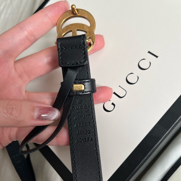 Authentic Gucci Marmont Thin Belt - Picture 3 of 4